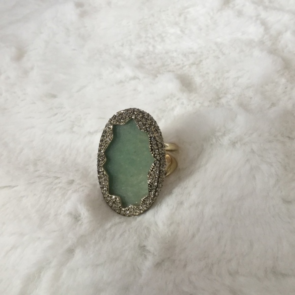 House of Harlow jasper ring